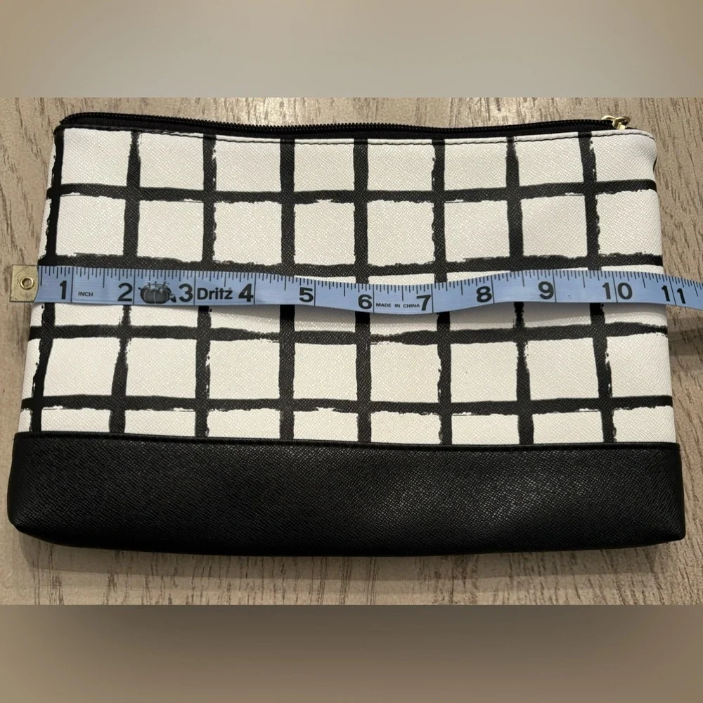 Large Black & White Cosmetic Bag
